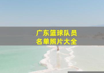 广东篮球队员名单照片大全