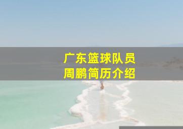 广东篮球队员周鹏简历介绍