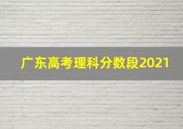 广东高考理科分数段2021