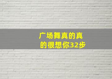 广场舞真的真的很想你32步