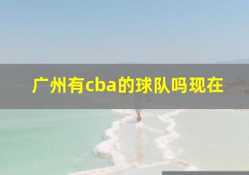 广州有cba的球队吗现在