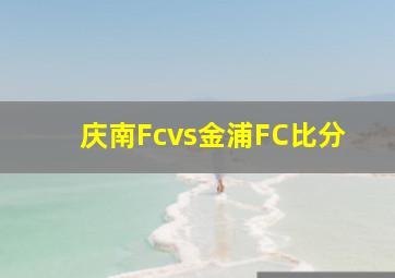 庆南Fcvs金浦FC比分