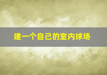 建一个自己的室内球场