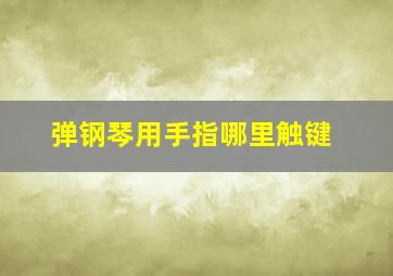 弹钢琴用手指哪里触键