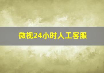 微视24小时人工客服