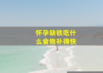 怀孕缺铁吃什么食物补得快