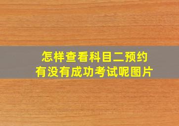 怎样查看科目二预约有没有成功考试呢图片