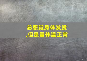 总感觉身体发烫,但是量体温正常