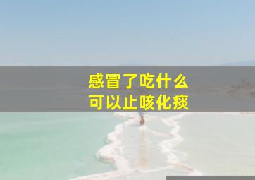 感冒了吃什么可以止咳化痰