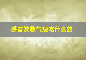 感冒发憋气短吃什么药