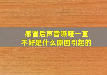 感冒后声音嘶哑一直不好是什么原因引起的