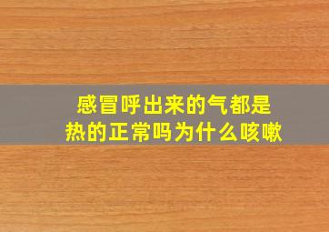 感冒呼出来的气都是热的正常吗为什么咳嗽