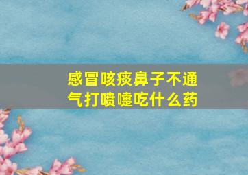 感冒咳痰鼻子不通气打喷嚏吃什么药