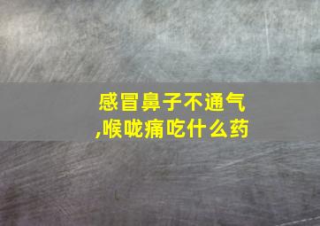 感冒鼻子不通气,喉咙痛吃什么药