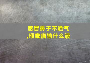 感冒鼻子不通气,喉咙痛输什么液