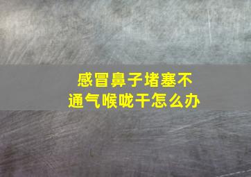 感冒鼻子堵塞不通气喉咙干怎么办