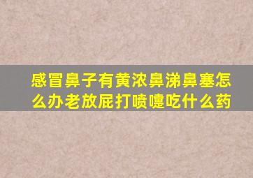 感冒鼻子有黄浓鼻涕鼻塞怎么办老放屁打喷嚏吃什么药