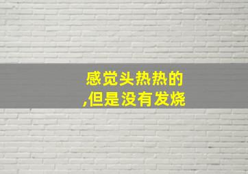 感觉头热热的,但是没有发烧