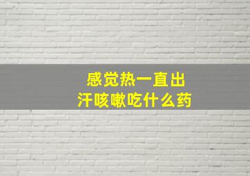 感觉热一直出汗咳嗽吃什么药