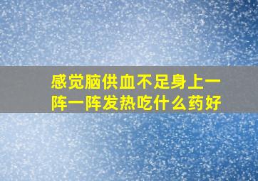 感觉脑供血不足身上一阵一阵发热吃什么药好