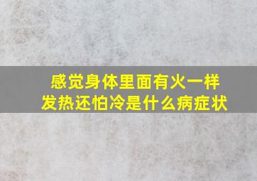 感觉身体里面有火一样发热还怕冷是什么病症状