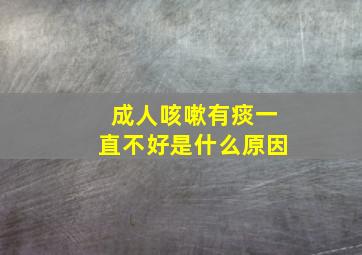 成人咳嗽有痰一直不好是什么原因