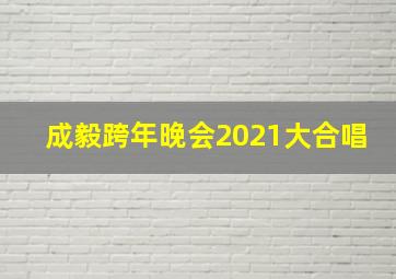 成毅跨年晚会2021大合唱