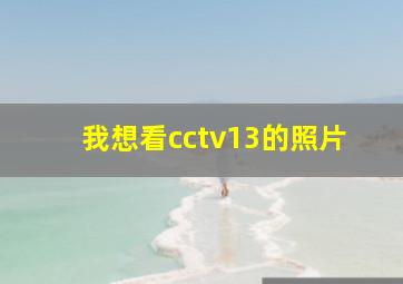 我想看cctv13的照片