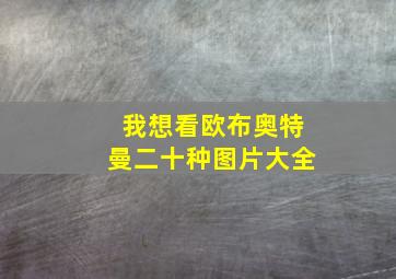 我想看欧布奥特曼二十种图片大全