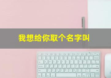 我想给你取个名字叫