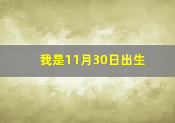 我是11月30日出生