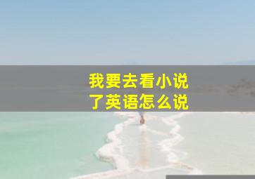 我要去看小说了英语怎么说