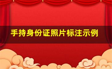 手持身份证照片标注示例