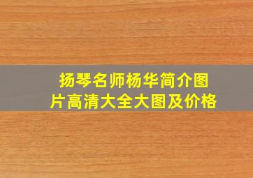 扬琴名师杨华简介图片高清大全大图及价格