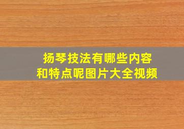 扬琴技法有哪些内容和特点呢图片大全视频