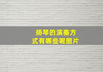 扬琴的演奏方式有哪些呢图片