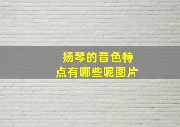 扬琴的音色特点有哪些呢图片