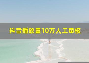 抖音播放量10万人工审核