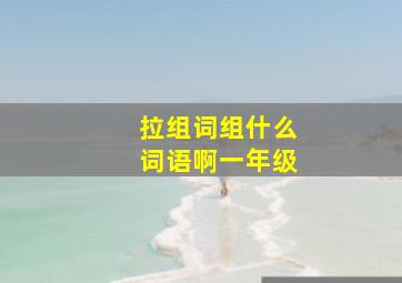 拉组词组什么词语啊一年级