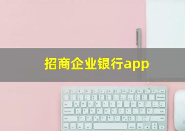 招商企业银行app