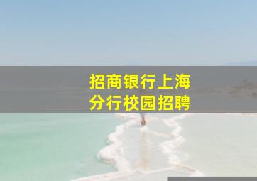 招商银行上海分行校园招聘