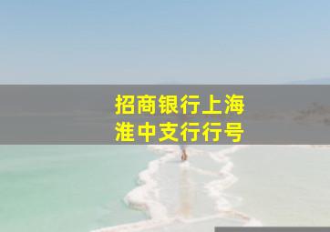 招商银行上海淮中支行行号