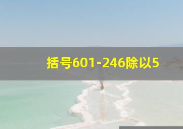 括号601-246除以5