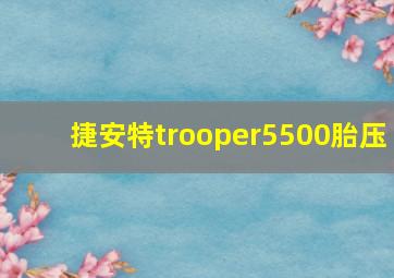 捷安特trooper5500胎压