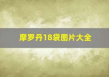 摩罗丹18袋图片大全