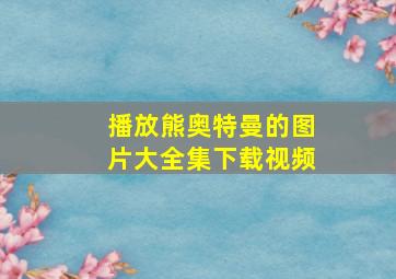 播放熊奥特曼的图片大全集下载视频