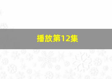 播放第12集