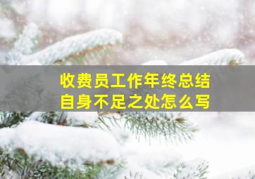 收费员工作年终总结自身不足之处怎么写