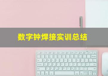 数字钟焊接实训总结