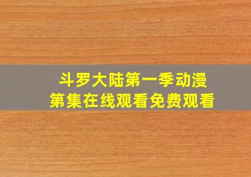 斗罗大陆第一季动漫第集在线观看免费观看